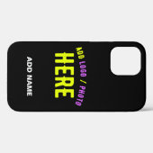 MODERNE, STYLISCH ZOLLBARE, SCHWARZE VERIFIZIERTE Case-Mate iPhone HÜLLE (Rückseite (Horizontal))