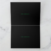 MODERNE, STYLISCH ZOLLBARE, SCHWARZE VERIFIZIERTE  DANKESKARTE (Innenseite)