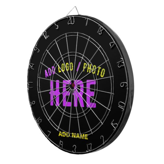 MODERNE, STYLISCH ZOLLBARE, SCHWARZE VERIFIZIERTE DARTSCHEIBE (Vorderseite rechts)