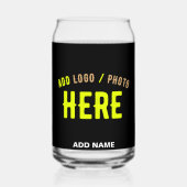 MODERNE, STYLISCH ZOLLBARE, SCHWARZE VERIFIZIERTE  DOSENGLAS (Rückseite)