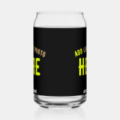 MODERNE, STYLISCH ZOLLBARE, SCHWARZE VERIFIZIERTE  DOSENGLAS (Rechts)