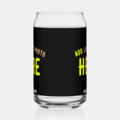 MODERNE, STYLISCH ZOLLBARE, SCHWARZE VERIFIZIERTE  DOSENGLAS (Links)