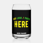 MODERNE, STYLISCH ZOLLBARE, SCHWARZE VERIFIZIERTE  DOSENGLAS (Rückseite)