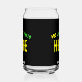 MODERNE, STYLISCH ZOLLBARE, SCHWARZE VERIFIZIERTE  DOSENGLAS (Rechts)