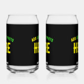 MODERNE, STYLISCH ZOLLBARE, SCHWARZE VERIFIZIERTE  DOSENGLAS (Links)