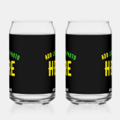 MODERNE, STYLISCH ZOLLBARE, SCHWARZE VERIFIZIERTE DOSENGLAS (Rechts)