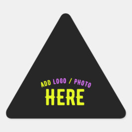 MODERNE, STYLISCH ZOLLBARE, SCHWARZE VERIFIZIERTE  DREIECKIGER AUFKLEBER