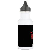 MODERNE, STYLISCH ZOLLBARE, SCHWARZE VERIFIZIERTE EDELSTAHLFLASCHE (Links)