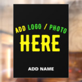 MODERNE, STYLISCH ZOLLBARE, SCHWARZE VERIFIZIERTE  FENSTERAUFKLEBER (Blatt 2)