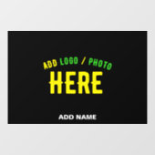 MODERNE, STYLISCH ZOLLBARE, SCHWARZE VERIFIZIERTE FENSTERAUFKLEBER (Blatt)