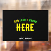 MODERNE, STYLISCH ZOLLBARE, SCHWARZE VERIFIZIERTE FENSTERAUFKLEBER (Blatt 2)