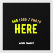 MODERNE, STYLISCH ZOLLBARE, SCHWARZE VERIFIZIERTE FENSTERAUFKLEBER (Blatt)