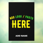 MODERNE, STYLISCH ZOLLBARE, SCHWARZE VERIFIZIERTE  FENSTERAUFKLEBER (Blatt 3)