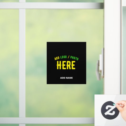 MODERNE, STYLISCH ZOLLBARE, SCHWARZE VERIFIZIERTE  FENSTERAUFKLEBER (Zuhause)