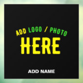 MODERNE, STYLISCH ZOLLBARE, SCHWARZE VERIFIZIERTE  FENSTERAUFKLEBER (Blatt 3)