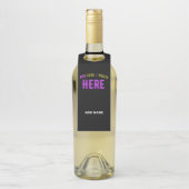 MODERNE, STYLISCH ZOLLBARE, SCHWARZE VERIFIZIERTE FLASCHENANHÄNGER (Auf Flasche)