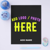 MODERNE, STYLISCH ZOLLBARE, SCHWARZE VERIFIZIERTE FLYER (Einzeln)