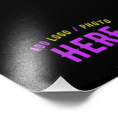 MODERNE, STYLISCH ZOLLBARE, SCHWARZE VERIFIZIERTE  FOTODRUCK (Ecke)