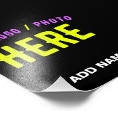 MODERNE, STYLISCH ZOLLBARE, SCHWARZE VERIFIZIERTE FOTODRUCK (Ecke)