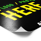 MODERNE, STYLISCH ZOLLBARE, SCHWARZE VERIFIZIERTE  FOTODRUCK (Ecke)