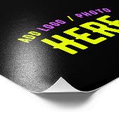 MODERNE, STYLISCH ZOLLBARE, SCHWARZE VERIFIZIERTE  FOTODRUCK (Ecke)