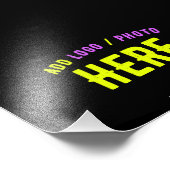 MODERNE, STYLISCH ZOLLBARE, SCHWARZE VERIFIZIERTE  FOTODRUCK (Ecke)