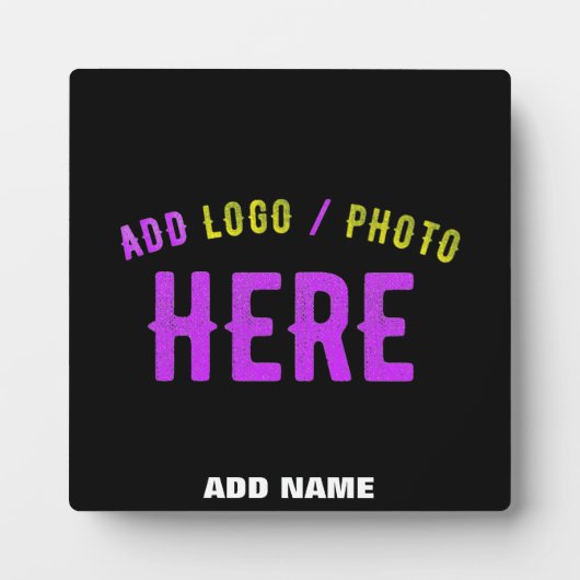 MODERNE, STYLISCH ZOLLBARE, SCHWARZE VERIFIZIERTE  FOTOPLATTE (Vorderseite)