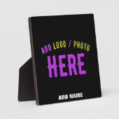 MODERNE, STYLISCH ZOLLBARE, SCHWARZE VERIFIZIERTE  FOTOPLATTE (Vorderseite)