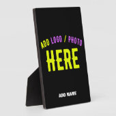 MODERNE, STYLISCH ZOLLBARE, SCHWARZE VERIFIZIERTE  FOTOPLATTE (Seite)