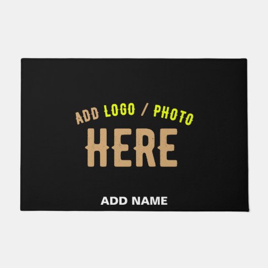 MODERNE, STYLISCH ZOLLBARE, SCHWARZE VERIFIZIERTE FUßMATTE (Vorderseite)