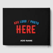 MODERNE, STYLISCH ZOLLBARE, SCHWARZE VERIFIZIERTE  GÄSTEBUCH (Rückseite)