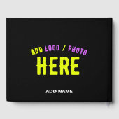 MODERNE, STYLISCH ZOLLBARE, SCHWARZE VERIFIZIERTE  GÄSTEBUCH (Rückseite)