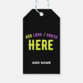 MODERNE, STYLISCH ZOLLBARE, SCHWARZE VERIFIZIERTE GESCHENKANHÄNGER (Vorderseite)