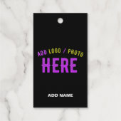 MODERNE, STYLISCH ZOLLBARE, SCHWARZE VERIFIZIERTE  GESCHENKANHÄNGER (Rückseite)