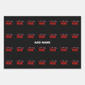 MODERNE, STYLISCH ZOLLBARE, SCHWARZE VERIFIZIERTE  GESCHENKPAPIER SET (Vorderseite 3)