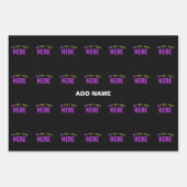 MODERNE, STYLISCH ZOLLBARE, SCHWARZE VERIFIZIERTE GESCHENKPAPIER SET (Vorderseite 2)