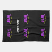 MODERNE, STYLISCH ZOLLBARE, SCHWARZE VERIFIZIERTE  GESCHIRRTUCH (Horizontal)