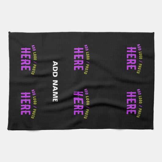 MODERNE, STYLISCH ZOLLBARE, SCHWARZE VERIFIZIERTE  GESCHIRRTUCH (Horizontal)