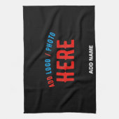 MODERNE, STYLISCH ZOLLBARE, SCHWARZE VERIFIZIERTE  GESCHIRRTUCH (Vertikal)