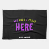 MODERNE, STYLISCH ZOLLBARE, SCHWARZE VERIFIZIERTE GESCHIRRTUCH (Horizontal)