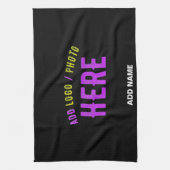 MODERNE, STYLISCH ZOLLBARE, SCHWARZE VERIFIZIERTE GESCHIRRTUCH (Vertikal)