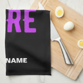 MODERNE, STYLISCH ZOLLBARE, SCHWARZE VERIFIZIERTE GESCHIRRTUCH (Viertel Falte)