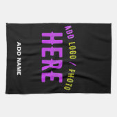 MODERNE, STYLISCH ZOLLBARE, SCHWARZE VERIFIZIERTE GESCHIRRTUCH (Horizontal)