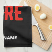 MODERNE, STYLISCH ZOLLBARE, SCHWARZE VERIFIZIERTE GESCHIRRTUCH (Viertel Falte)