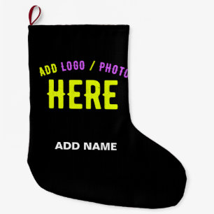 MODERNE, STYLISCH ZOLLBARE, SCHWARZE VERIFIZIERTE GROßER WEIHNACHTSSTRUMPF
