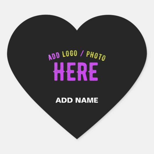MODERNE, STYLISCH ZOLLBARE, SCHWARZE VERIFIZIERTE  Herz-Aufkleber (Vorderseite)