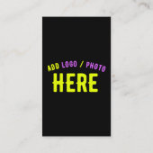 MODERNE, STYLISCH ZOLLBARE, SCHWARZE VERIFIZIERTE HINWEISKARTE (Rückseite)