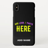 MODERNE, STYLISCH ZOLLBARE, SCHWARZE VERIFIZIERTE  iPhone HÜLLE (Rückseite)