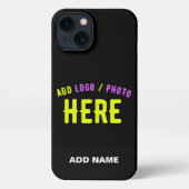 MODERNE, STYLISCH ZOLLBARE, SCHWARZE VERIFIZIERTE iPhone HÜLLE (Rückseite)