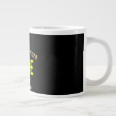 MODERNE, STYLISCH ZOLLBARE, SCHWARZE VERIFIZIERTE  Jumbo-Tasse (Rechts)